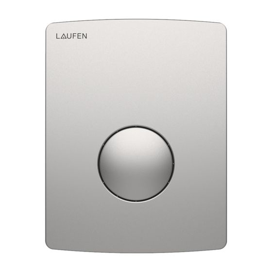 Laufen Urinal Drückerplatte AU109 INEO, 126x162x17mm, aus Kunststoff, Edelstahl gebürstet