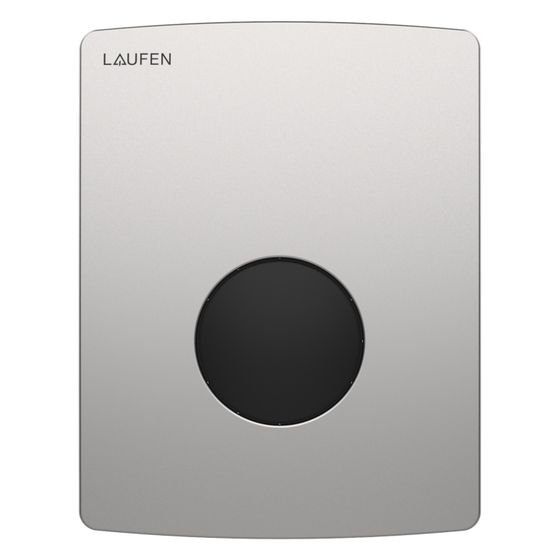Laufen IR-Betätigungsplatte Urinal Ineo E-AU111, Edelstahl gebürstet/Schwarz, H9091119280001