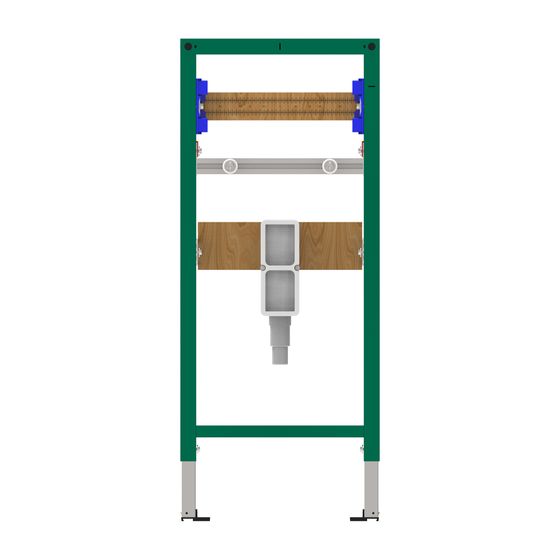 Laufen Installationselement Ineolink mit SPK für Waschtische mit UP-Siphon, 1120mm, für Aufbau von unterfahrbaren Waschtischanl.