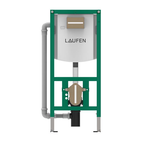 Laufen Installationsele. Ineolink m. SPK und Belüftungsventil, f. Wand/Dusch-WC, 1120mm, einstellb. Spülstromr., Frontbetätigung