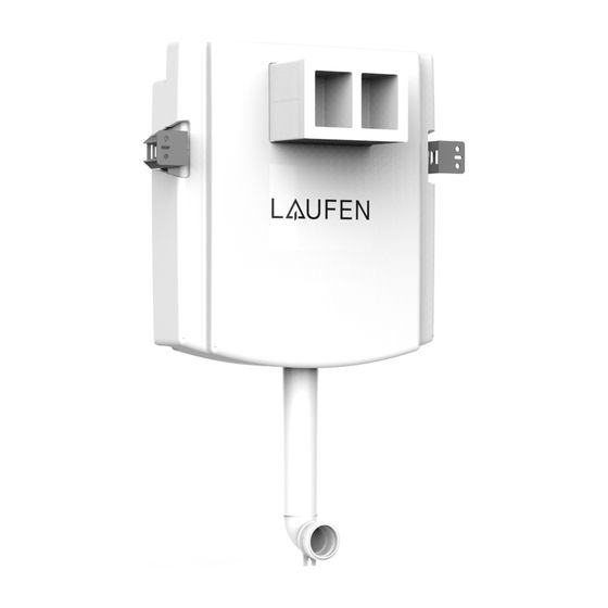 Laufen Installationssystem, INEO TW101 UP-Spülkasten für Stand-WC's, schwitzwasserisoliert, 2-Mengenspülung
