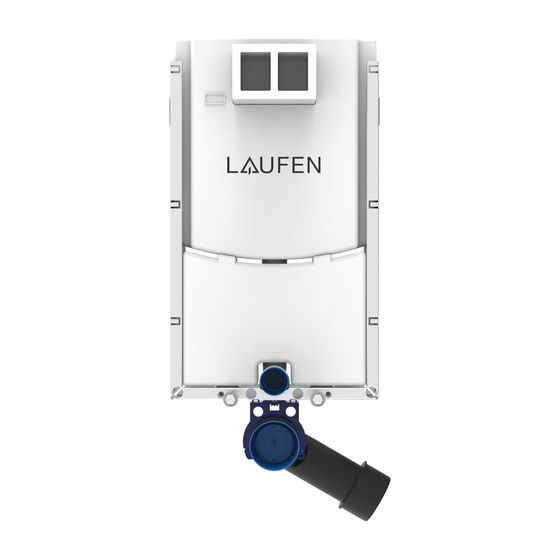 Laufen Nassbauelement Ineolink für Wand-/Dusch-WC, 1090mm, Einbauhöhe anpassbar, Nassbau, Frontbetätigung, 2-Mengen-Spülsystem