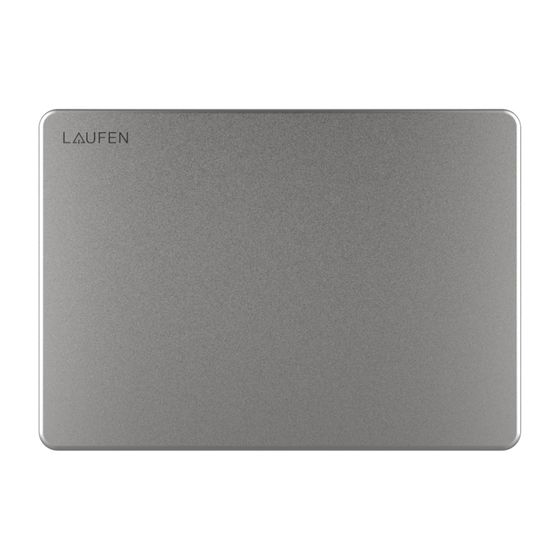 Laufen Installationssyt., INEO Abdeckplatte für Funk-WC-Steuerung AW110 207x143mm, Edelstahl gebü., ohne mech. Betätigungseinri.