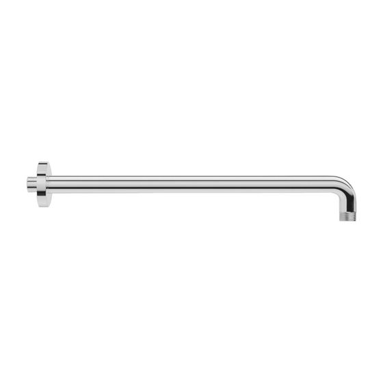 Laufen Brausewandarm, runde Rosette, Ausladung 300mm, Chrom