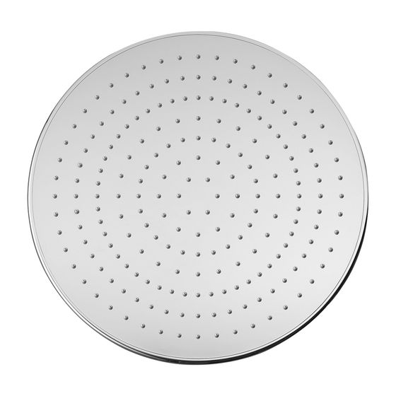 Laufen Kopfbrause Durchmesser 356mm, Edelstahl, verchromt Rund Ohne Brausenarm, mit RubiClean, 11,5 l/min, 3 bar