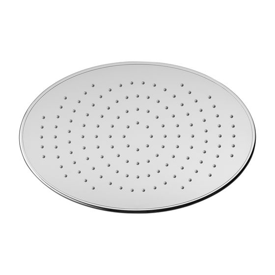 Laufen Kopfbrause 226x346mm, Edelstahl, verchromt Oval Ohne Brausenarm, mit RubiClean, 11,5 l/min, 3 bar