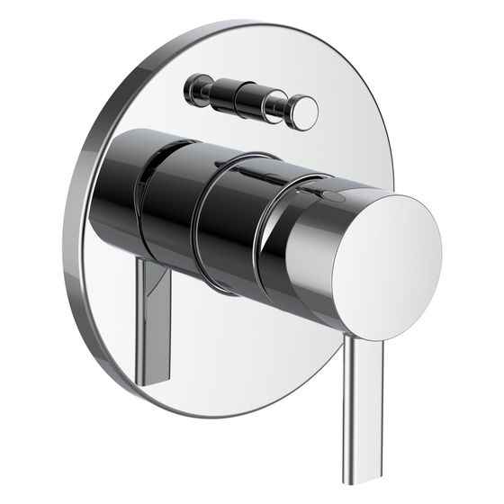 Laufen Einhebel-Wannenmischer Meda, Unterputz, für Simibox Standard/Simibox Light, 2 Mischwasserabgang, Chrom