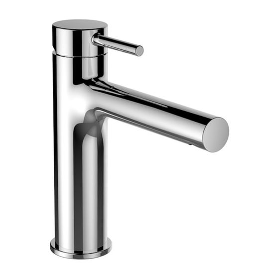 Laufen Einhebel-Waschtischmischer Twinplus Festauslauf Ausladung 140mm, Chrom, ohne Ablaufventil