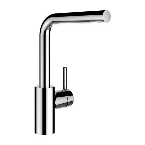 Laufen Einhebel-Waschtischmischer Twinplus Schwenkauslauf Ausladung 160mm, Chrom, ohne Ablaufventil