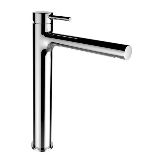 Laufen Einhebel-Waschtischmischer, ohne Ablaufventil, hohe Ausführung Twinplus Festauslauf Ausladung 180mm, Chrom, Höhe, 324mm
