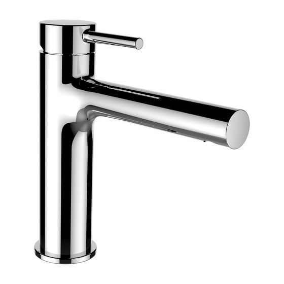 Laufen Einhebel-Waschtischmischer Unterputz Twinplus Eco+, Ausladung 140mm, Chrom, Festauslauf, ohne Ablaufventil