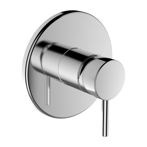 Laufen Einhebel-Brausemischer Unterputz Twinplus für Simibox Standard/Light, Chrom