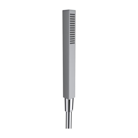 Laufen Handbrause CityStick, eckig 22x22mm, Vollmetall Brausestrahl, PDV Edelstahl