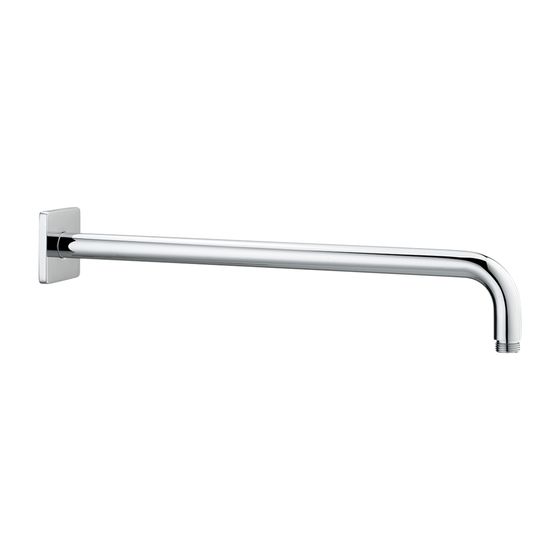 Laufen Brausewandarm, quadratische Rosette, Ausladung 420mm, Chrom