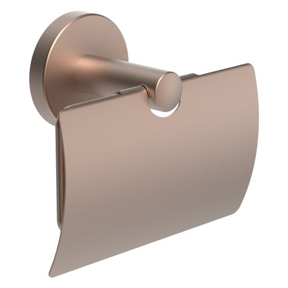 Laufen Toilettenpapierhalter Niara, mit Abdeckung, Rosègold gebürstet