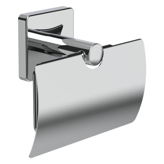Laufen Toilettenpapierhalter Niara S, mit Abdeckung, Chrom