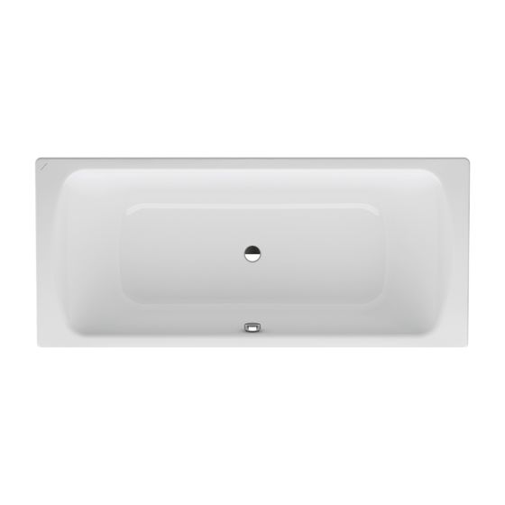 Laufen Einbau-Badewanne Laufen Pro 750x1700x450mm, Weiß, aus Stahl, inklusive Schallschutz