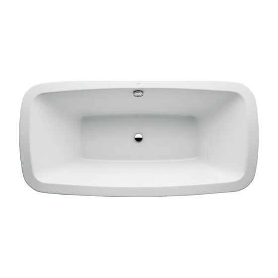 Laufen Einbau-Badewanne Palmoba 900x1800x455mm, Weiß, aus Sanitäracryl, inklusive Fußgestell
