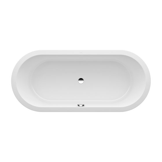 Laufen Einbau-Badewanne Laufen Pro 800x1800x460mm, Weiß, aus Marbond