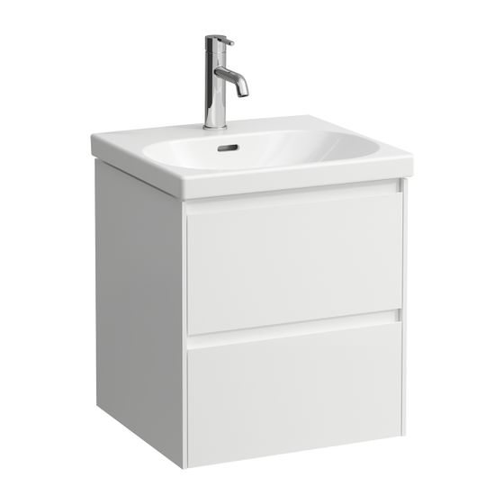 Laufen Waschtischunterbau LANI 442x482x515mm, Multicolor, mit 2 Schubladen, Griffleiste Vollauszug, Soft-Close