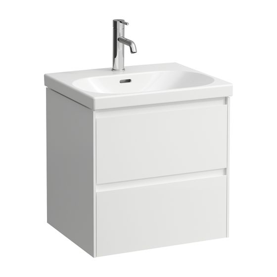Laufen Waschtischunterbau LANI 442x534x515mm, Multicolor, mit 2 Schubladen, Griffleiste Vollauszug, Soft-Close, für LUA