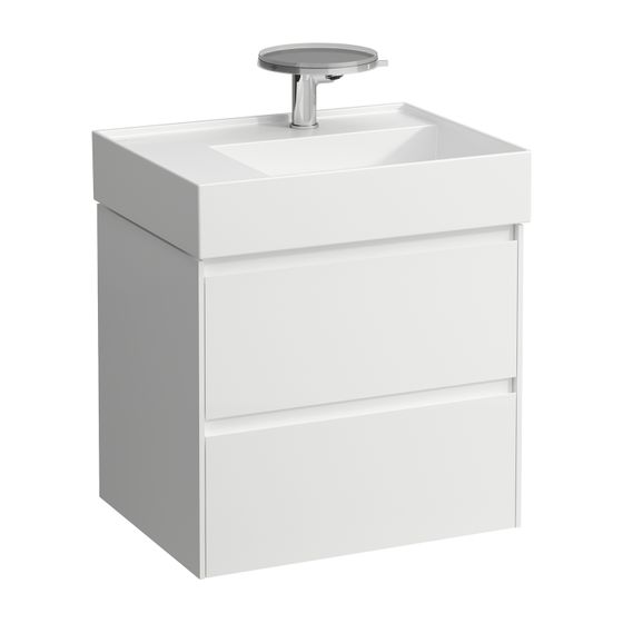 Laufen Waschtischunterbau LANI 448x584x515mm, Specialcolor, 2 Schubladen, Griffleiste Vollausz., Soft-Close, für Kartell H810335
