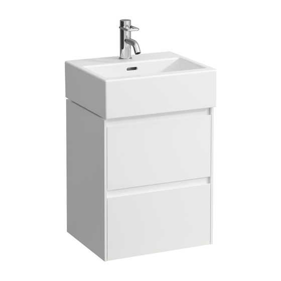 Laufen Waschtischunterbau LANI 368x437x515mm, Multicolor, mit 2 Schubladen, Griffleiste Vollauszug, Soft-Close, für Living City