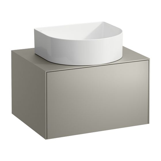 Laufen Schubladenelement Sonar 580x340x450mm, Titan, Aussch. mittig, 1 Schubl., für WT-Schale H812340/1/2/3