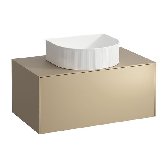Laufen Schubladenelement Sonar 780x340x450mm, Gold, Aussch. mittig, 1 Schubl., für WT-Schale H812340/1/2/3