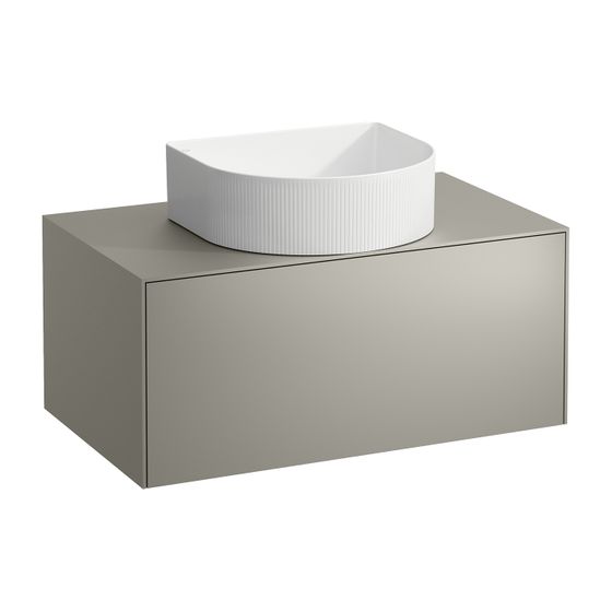 Laufen Schubladenelement Sonar 780x340x450mm, Titan, Aussch. mittig, 1 Schubl., für WT-Schale H812340/1/2/3