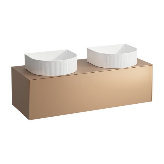 Laufen Schubladenelement Sonar 1180x340x450mm, Kupfer, Aussch. links/rechts, 1 Schubl., für WT-Schale H812340/1/2/3