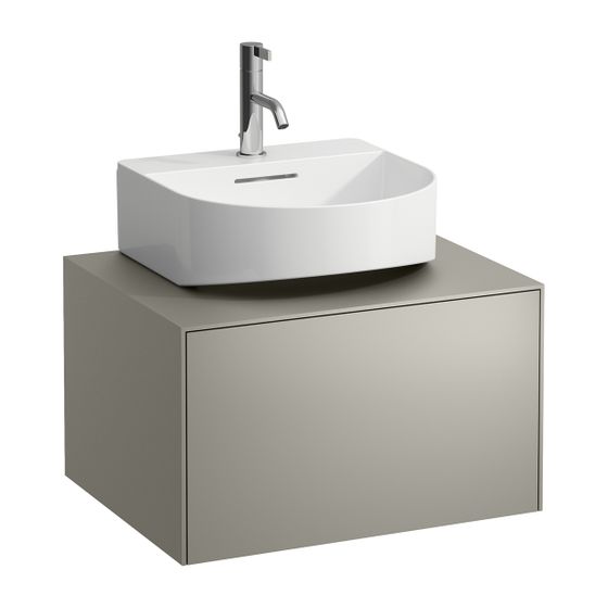 Laufen Schubladenelement Sonar 580x340x450mm, Titan, 1 Schubl., für Aufsatz-Handwaschbecken H816341