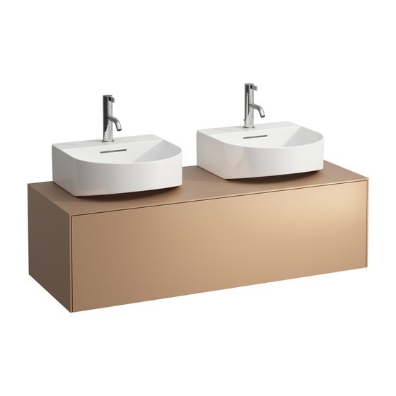 Laufen Schubladenelement Sonar 1180x340x450mm, Kupfer, 1 Schubl., Aussch. links/rechts, für WT H816341