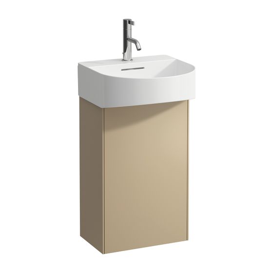Laufen Waschtischunterbau Sonar 240x387x600mm, Gold, 1 Tür Scharnier rechts mit Push/Pull Funktion, für Waschtisch H815341