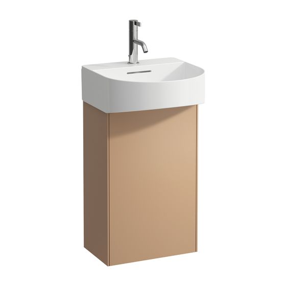 Laufen Waschtischunterbau Sonar 240x387x600mm, Kupfer, 1 Tür Scharnier links mit Push/Pull Funktion, für Waschtisch H815341