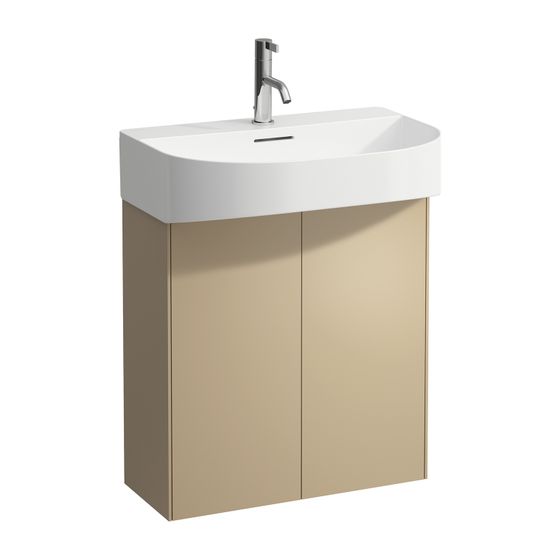 Laufen Waschtischunterbau Sonar 240x576x600mm, Gold, 2 Türen mit Push/Pull Funktion, für Waschtisch H810342