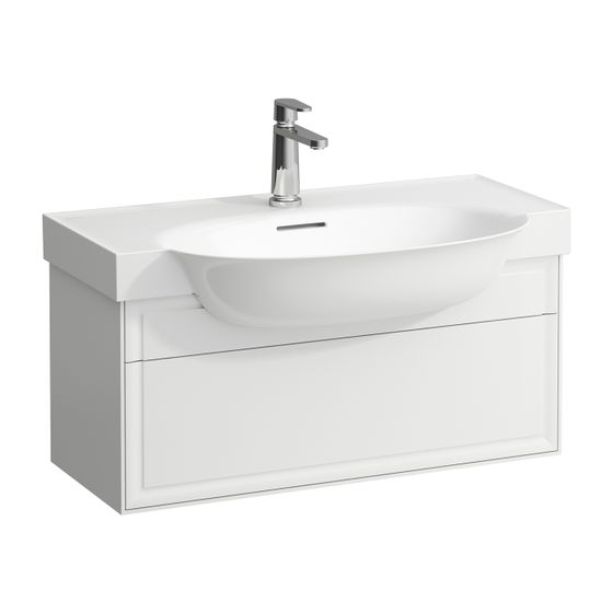 Laufen Waschtischunterbau The New Classic 316x776x344mm, Mattweiß, 1 Schublade, mit Push/Pull, für WT H813855