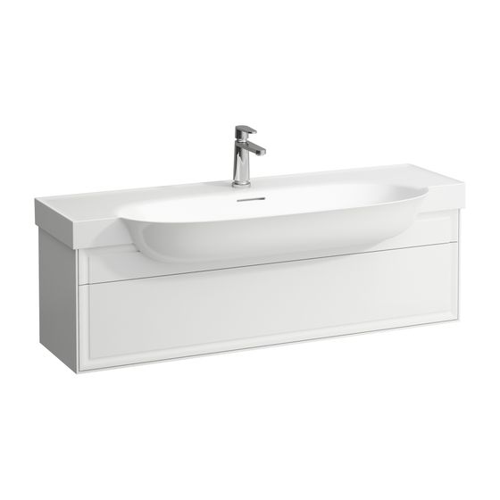 Laufen Waschtischunterbau The New Classic 316x1176x344mm, Weiß lackiert, 1 Schublade, mit Push/Pull, für WT H813858