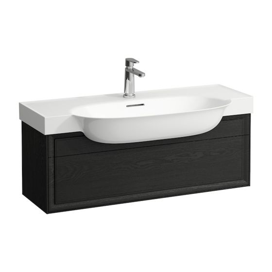 Laufen Waschtischunterbau The New Classic 316x976x344mm, geschw. Eiche, 1 Schublade, mit Push/Pull, für WT H813857