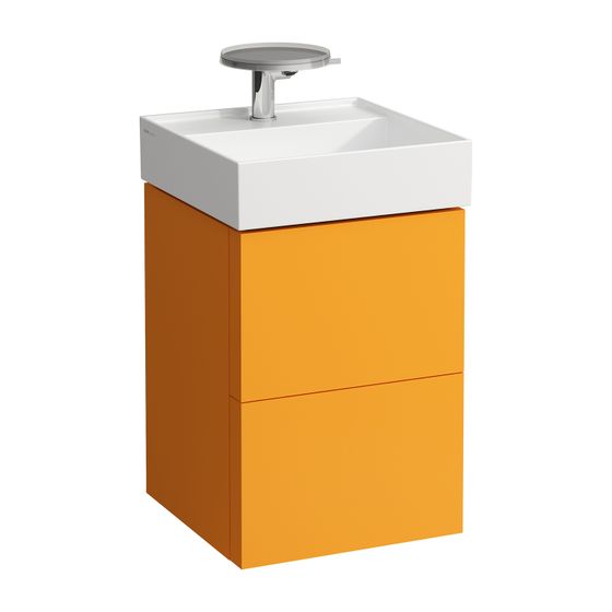 Laufen Waschtischunterbau Kartell 450x440x600mm, Ockerbraun, 2 Schubladen, mit Push/Pull Funktion, für WT H815331
