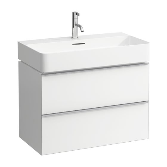 Laufen Waschtischunterbau SPACE 408x735x500mm, Multicolor, 2 Schubladen mit Griff für Waschtisch H810285