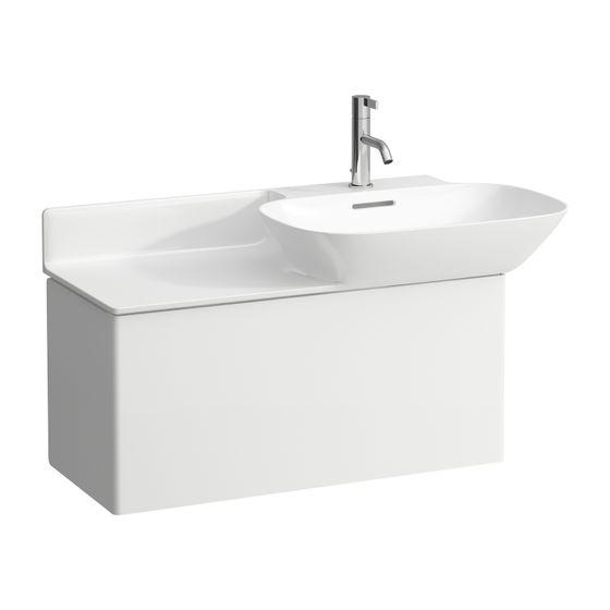 Laufen Waschtischunterbau INO 348x770x355mm, Mattweiß, 1 Schublade