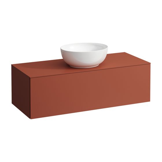 Laufen Schubladenelement, Ilbagnoalessi, 1200mm, Terracotta, 1 Schub., Ausschn. mitte
