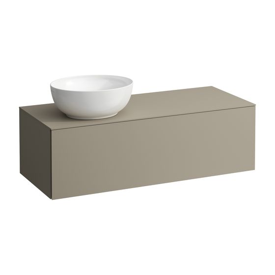 Laufen Schubladenelement, Ilbagnoalessi, 1200mm, Pearlbeige, 1 Schub., Ausschn. links