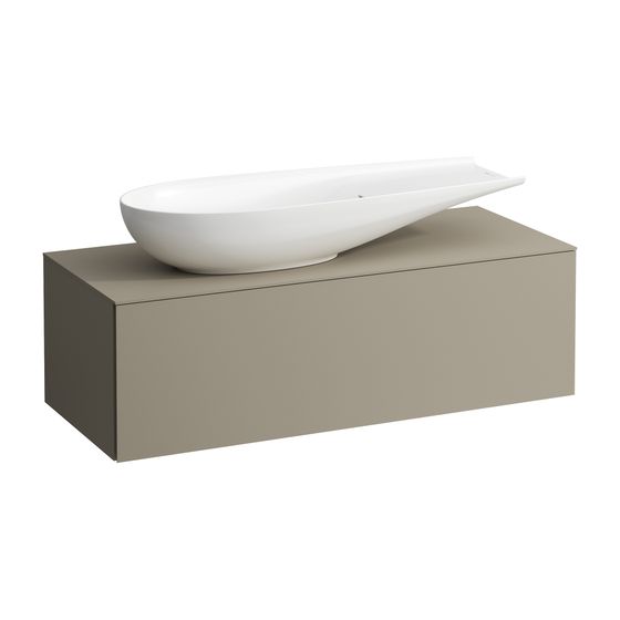 Laufen Schubladenelement, Ilbagnoalessi, 1200mm, Pearlbeige, 1 Schub., Ausschn. links, für WT H818974