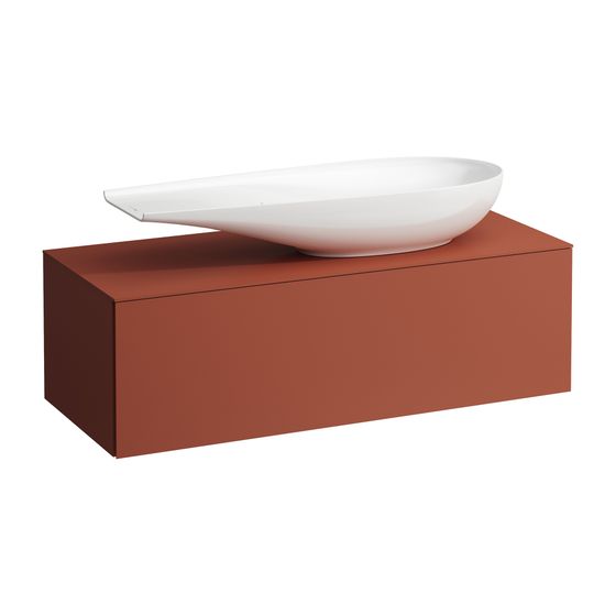 Laufen Schubladenelement, Ilbagnoalessi, 1200mm, Terracotta, 1 Schub., Ausschn. rechts, für WT H818974
