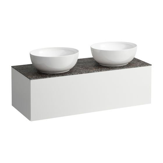 Laufen Schubladenelement, Ilbagnoalessi, 1200mm, Multicolor, 1 Schub., mit HL, Ausschn. links/rechts Marrone Naturale