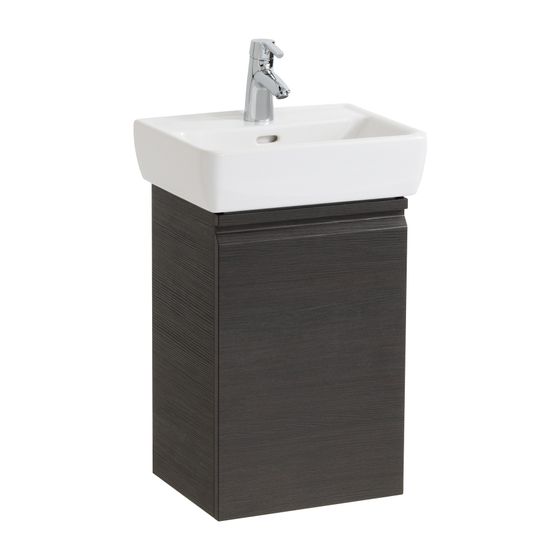 Laufen Waschtischunterbau Laufen Pro A 310x380x580mm, Wenge, 1 Tür Scharnier links, mit Griffmulde, für WT H811951