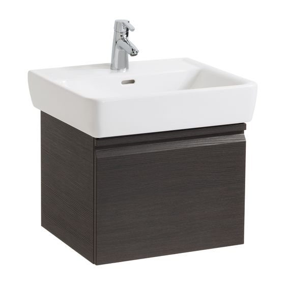 Laufen Waschtischunterbau Laufen Pro A 450x470x392mm, Wenge, 1 Schublade, mit Griffmulde, für WT H818951