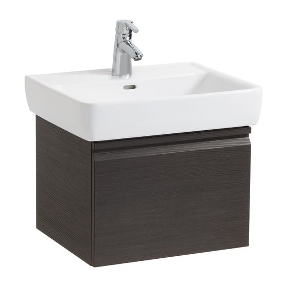 Laufen Waschtischunterbau Laufen Pro A 450x520x392mm, Wenge, 1 Schublade, mit Griffmulde, für WT H818952